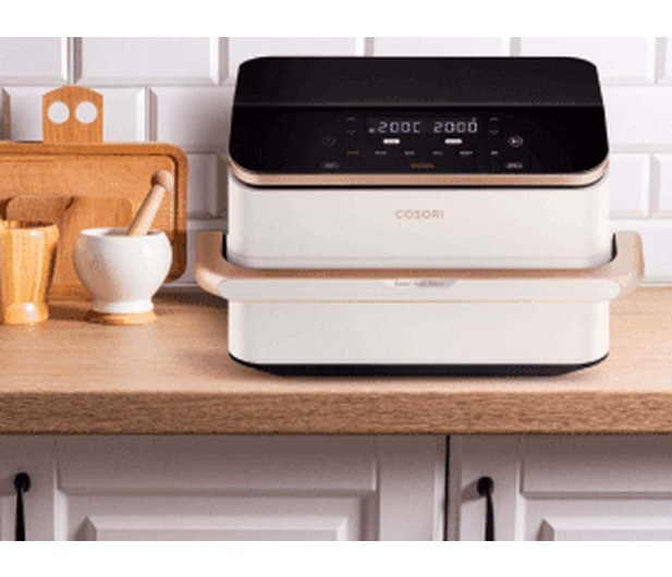 Cosori Air Fryer Dual Blaze TwinFry biały kosz ceramiczny 10L - 1603346 - zdjęcie 12